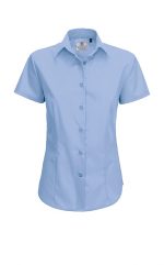 Γυναικειο πουκαμισο B&C Ladies Smart Short Sleeve Poplin Shirt απο την Axion Cotton