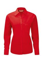 Γυναικειο πουκαμισο Russell Longsleeve Poplin Blouse εργασιας R-934F-0