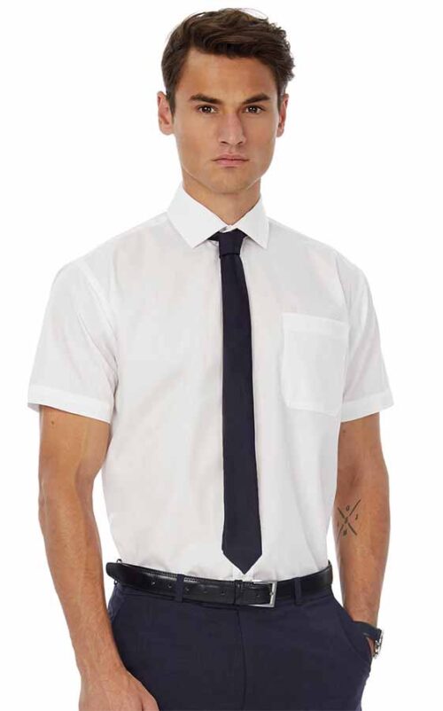 Ανδρικο πουκαμισο B&C Mens Short Sleeve Poplin Shirt