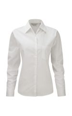 Γυναικειο βαμβακερο πουκαμισο Russell Cotton Poplin Blouse LS γραφειου μακρυμανικο R-936F-0