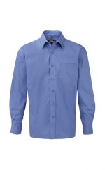 Ανδρικο βαμβακερο πουκαμισο Russell Cotton Poplin Shirt LS εργασιας R-936M-0