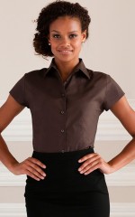 Γυναικειο πουκαμισο Russell Fitted Shortsleeve Blouse εργασιας R-947F-0