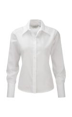 Γυναικειο βαμβακερο πουκαμισο Russell Ladies Ultimate Non-Iron Shirt LS γραφειου μακρυμανικο R-956F-0