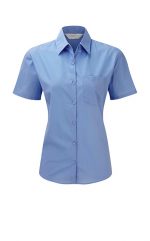 Γυναικειο πουκαμισο Russell Short Sleeve Poplin Blouse εργασιας R-935F-0