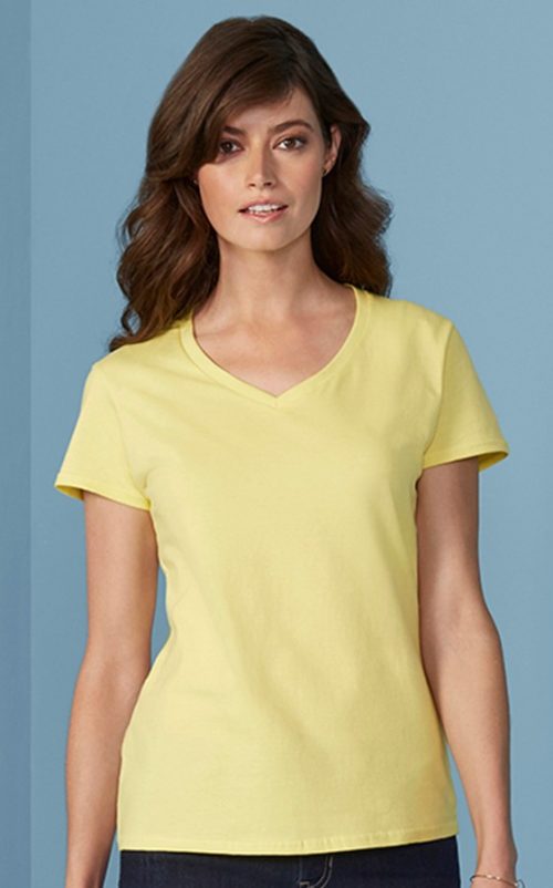 Γυναικεια μπλουζα Gildan Premium Cotton Ladies V-Neck T-Shirt 4100VL