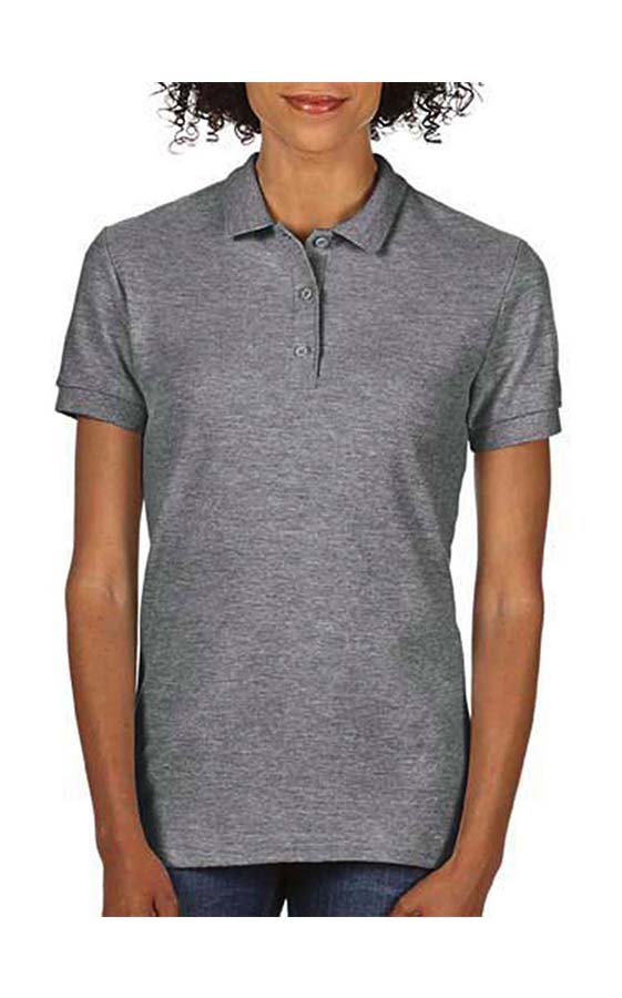 Γυναικεια μπλουζα Gildan Premium Cotton Ladies Double Pique Polo 85800L graphite heather