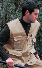 Αμανικο γιλεκο εργασιας Result R045X Safari Waistcoat με τσεπη πλατης