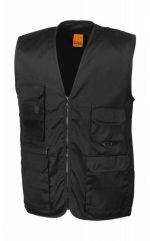 Αμανικο γιλεκο εργασιας Result R045X Safari Waistcoat με τσεπη πλατης