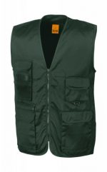 Αμανικο γιλεκο εργασιας Result R045X Safari Waistcoat με τσεπη πλατης