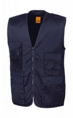 Αμανικο γιλεκο εργασιας Result R045X Safari Waistcoat με τσεπη πλατης