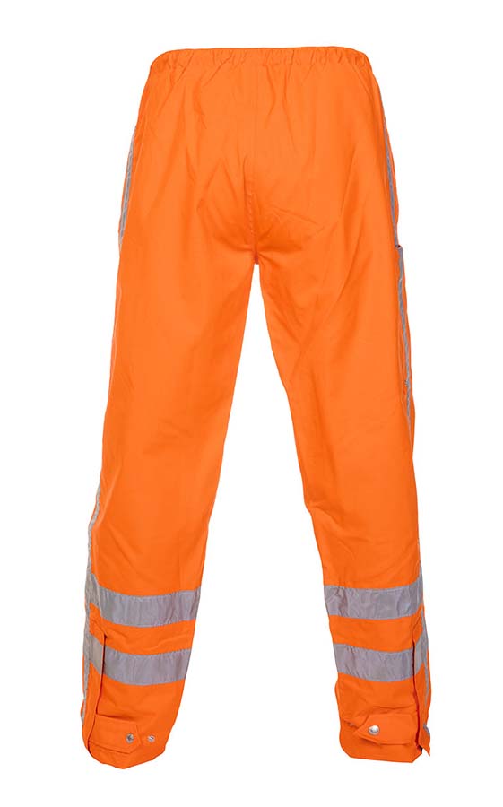 Hydrowear Neede Simply No Sweat waterproof premium trousers high visibility orange back